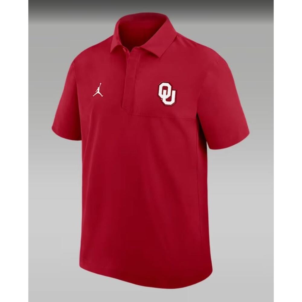 Jordan Oklahoma Sooners Crimson Dri-FIT Performance Polo Shirt - Size 2XL